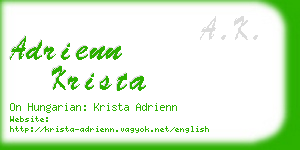 adrienn krista business card